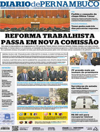 Capa do jornal Diario de Pernambuco 07/06/2017