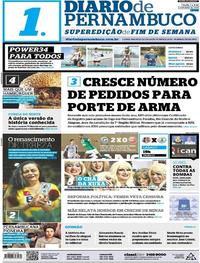 Capa do jornal Diario de Pernambuco 07/10/2017