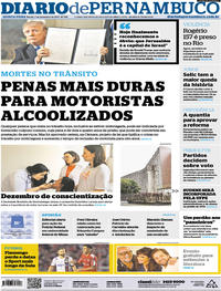 Capa do jornal Diario de Pernambuco 07/12/2017