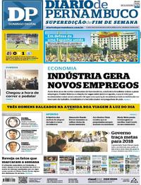Capa do jornal Diario de Pernambuco 08/10/2017