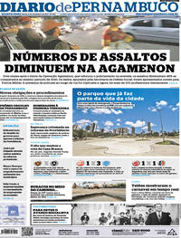 Capa do jornal Diario de Pernambuco 08/11/2017