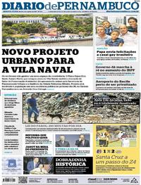 Capa do jornal Diario de Pernambuco 09/08/2017