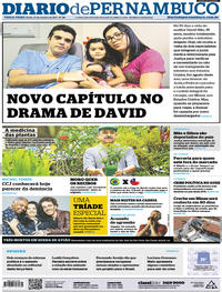 Capa do jornal Diario de Pernambuco 10/10/2017