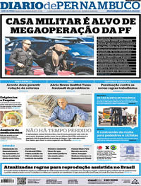 Capa do jornal Diario de Pernambuco 10/11/2017