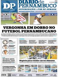 Capa do jornal Diario de Pernambuco 12/11/2017