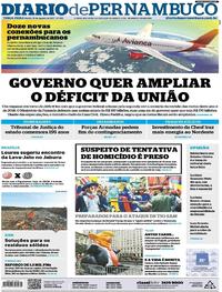 Capa do jornal Diario de Pernambuco 16/08/2017