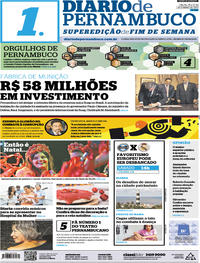 Capa do jornal Diario de Pernambuco 16/12/2017