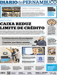 Capa do jornal Diario de Pernambuco 17/08/2017