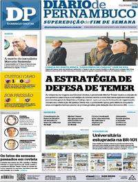 Capa do jornal Diario de Pernambuco 17/09/2017