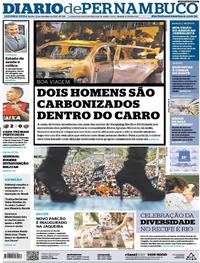 Capa do jornal Diario de Pernambuco 18/09/2017