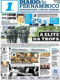 Capa do jornal Diario de Pernambuco 19/08/2017
