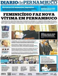 Capa do jornal Diario de Pernambuco 20/07/2017