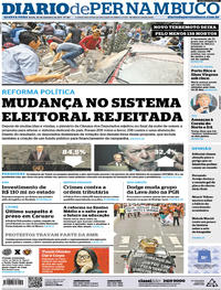 Capa do jornal Diario de Pernambuco 20/09/2017
