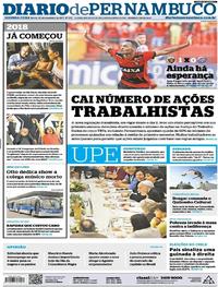 Capa do jornal Diario de Pernambuco 20/11/2017
