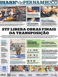 Capa do jornal Diario de Pernambuco 21/06/2017