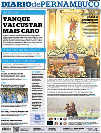 Capa do jornal Diario de Pernambuco 21/07/2017