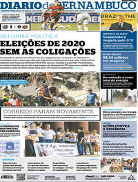 Capa do jornal Diario de Pernambuco 21/09/2017