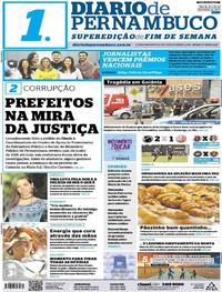 Capa do jornal Diario de Pernambuco 21/10/2017