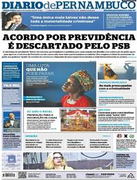 Capa do jornal Diario de Pernambuco 21/11/2017