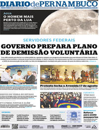 Capa do jornal Diario de Pernambuco 25/07/2017
