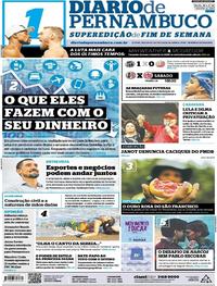 Capa do jornal Diario de Pernambuco 26/08/2017