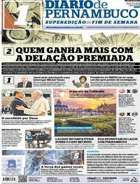 Capa do jornal Diario de Pernambuco 28/05/2017