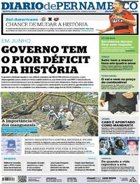 Capa do jornal Diario de Pernambuco 27/07/2017