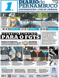 Capa do jornal Diario de Pernambuco 29/07/2017