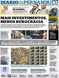 Capa do jornal Diario de Pernambuco 29/09/2017