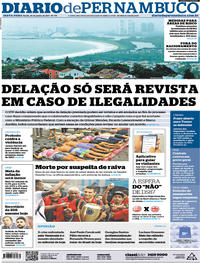 Capa do jornal Diario de Pernambuco 30/06/2017