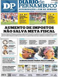 Capa do jornal Diario de Pernambuco 30/07/2017