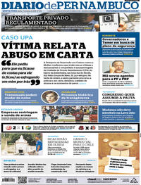 Capa do jornal Diario de Pernambuco 01/03/2018
