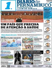 Capa do jornal Diario de Pernambuco 01/09/2018