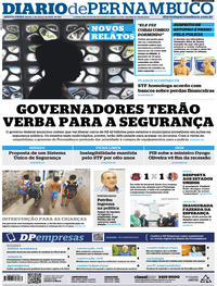 Capa do jornal Diario de Pernambuco 02/03/2018