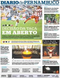 Capa do jornal Diario de Pernambuco 02/04/2018