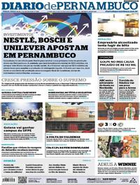 Capa do jornal Diario de Pernambuco 03/04/2018