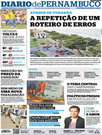 Capa do jornal Diario de Pernambuco 04/06/2018