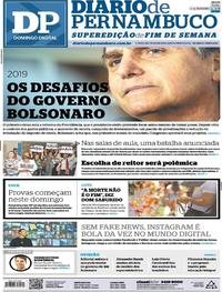 Capa do jornal Diario de Pernambuco 04/11/2018