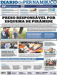 Capa do jornal Diario de Pernambuco 05/01/2018