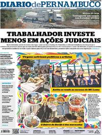 Capa do jornal Diario de Pernambuco 05/02/2018