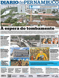 Capa do jornal Diario de Pernambuco 05/06/2018