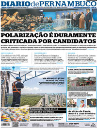 Capa do jornal Diario de Pernambuco 05/10/2018