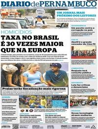 Capa do jornal Diario de Pernambuco 06/06/2018