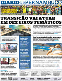 Capa do jornal Diario de Pernambuco 06/11/2018