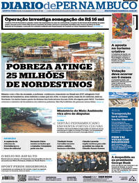 Capa do jornal Diario de Pernambuco 06/12/2018