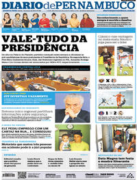 Capa do jornal Diario de Pernambuco 07/03/2018