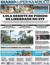Capa do jornal Diario de Pernambuco 07/08/2018