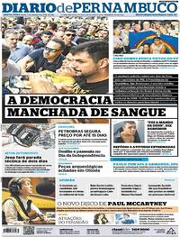 Capa do jornal Diario de Pernambuco 07/09/2018