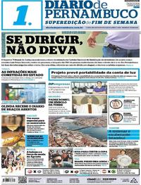 Capa do jornal Diario de Pernambuco 09/06/2018