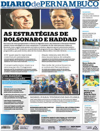 Capa do jornal Diario de Pernambuco 09/10/2018